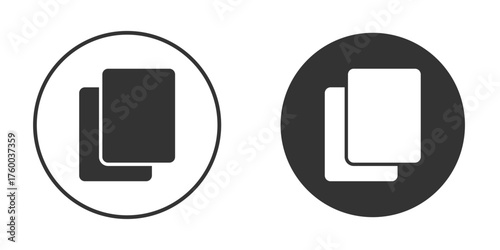 Copy icon. filled flat sign for mobile concept. Vector graphics
