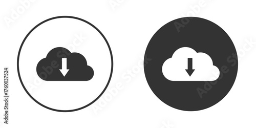 Cloud upload icon. filled flat sign for mobile concept. Vector graphics