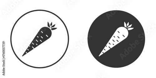 Carrot icon. filled flat sign for mobile concept. Vector graphics