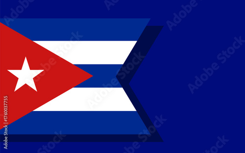 Cuba flag banner vector
Vector banner with flag