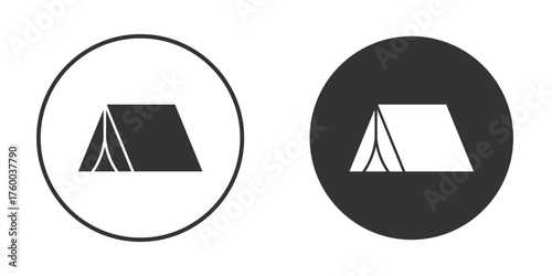 Camping icon. filled flat sign for mobile concept. Vector graphics