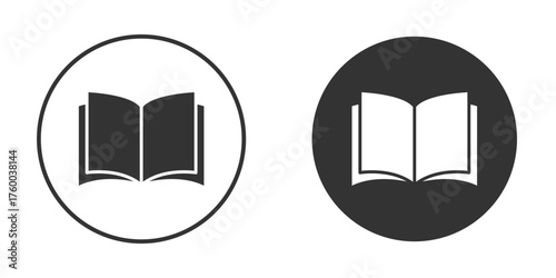 Book icon. filled flat sign for mobile concept. Vector graphics