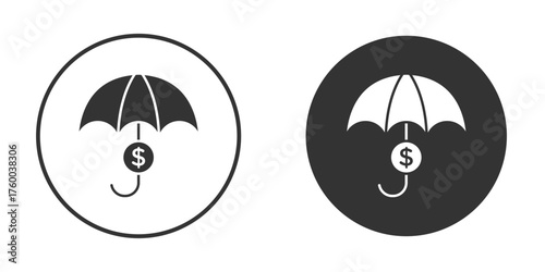 assets protection icon. filled flat sign for mobile concept. Vector graphics