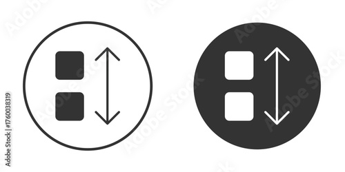 Apps sort icon. filled flat sign for mobile concept. Vector graphics