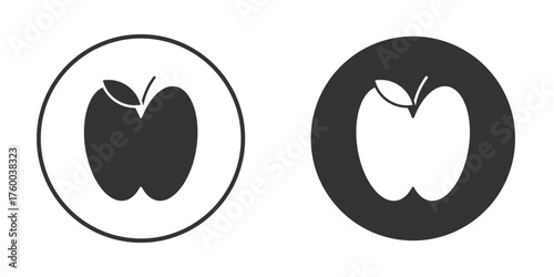 Apple icon. filled flat sign for mobile concept. Vector graphics