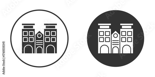 Amsterdam icon. filled flat sign for mobile concept. Vector graphics