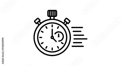 Precise Time Management: A Stopwatch Illustrating Timing, Punctuality, and Efficiency Perfectly