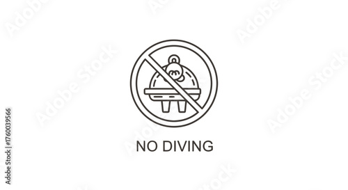 Prohibited Activity Warning Sign in a Dark Context Expressing Safety Guidelines