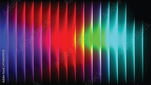 Vector art of vibrant color gradients create a dynamic abstract background