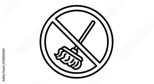 Prohibited Usage Area Sign Denotes Rules and Regulations Strictly Enforced