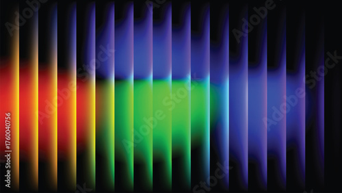 Vector art of abstract colorful stripes on a design