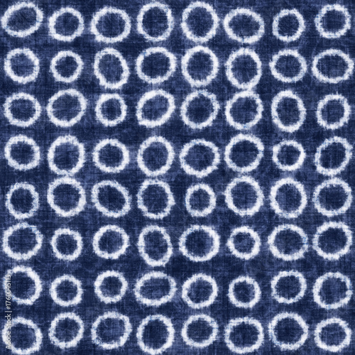 Indigo Washed Dots Textured Pattern  