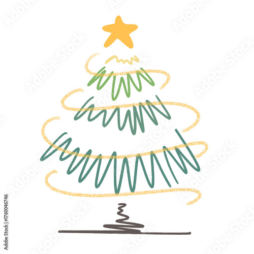“Whimsical Christmas Trees – Minimal Holiday Doodles”