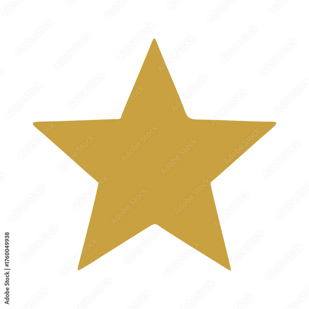Fototapeta premium vector gold star isolated on white