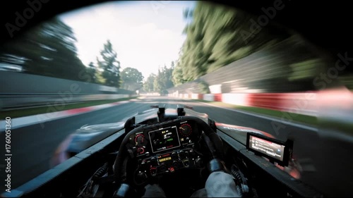 High-Speed Race Car Simulation: First-Person Perspective