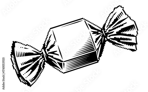 a wrapped candy sweet, symbolizing sugar treat, confectionery delight, and childhood nostalgia in classic