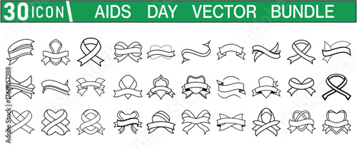 Luxury Red Ribbon Bundle | Vector Decoration, Gift Tags & Award Ribbons