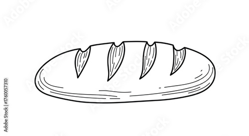 Delicious freshly baked crusty loaf of artisan sourdough bread ready to be sliced and enjoyed.