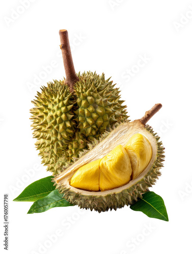 durian isolated on white background