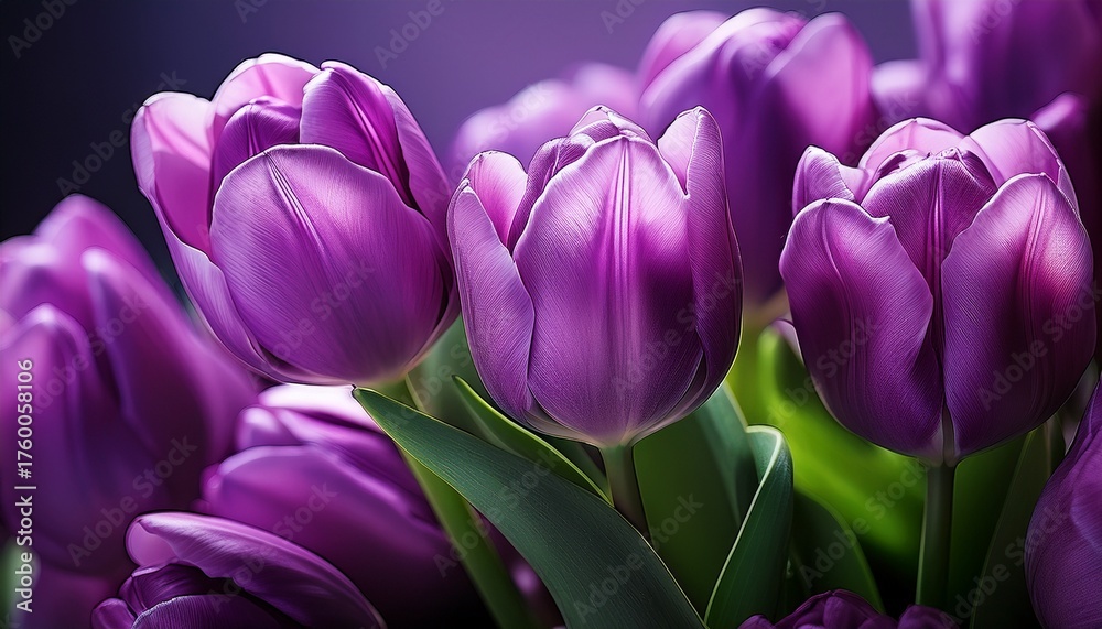 Fototapeta premium Purple Tulips