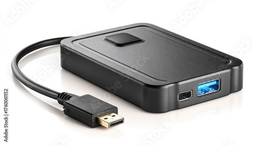 Black USB 3.0 to SATA External Hard Drive Enclosure for 2.5 inch SSD HDD.