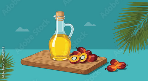 Palm oil extraction process from fresh palm fruit.