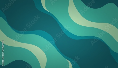 Retro 70s Color Block Fluid Wave Background