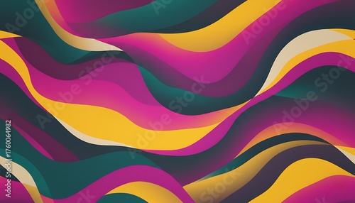 Dynamic Flowing Curves Abstract Wallpaper