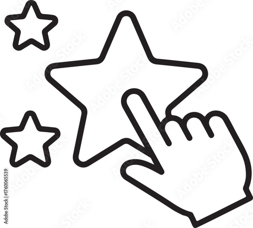 Canvas Print Satisfaction icon set