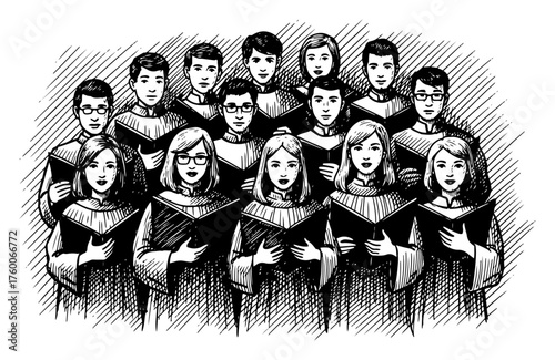 Choir Singing Christmas Carols