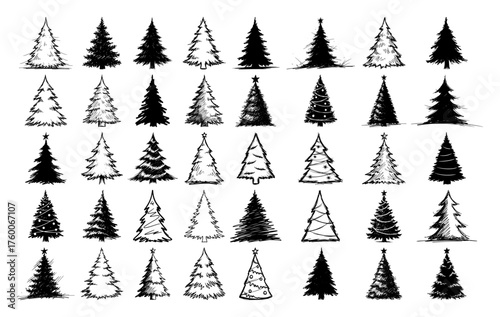 Christmas Trees Icons Collection