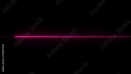 Thin horizontal neon pink line glowing against a solid black background image