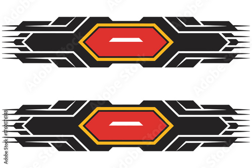 Car Decals Vector Design – Racing Stripes, Sporty Wraps, Custom Tuning Stickers for Vehicle Modification