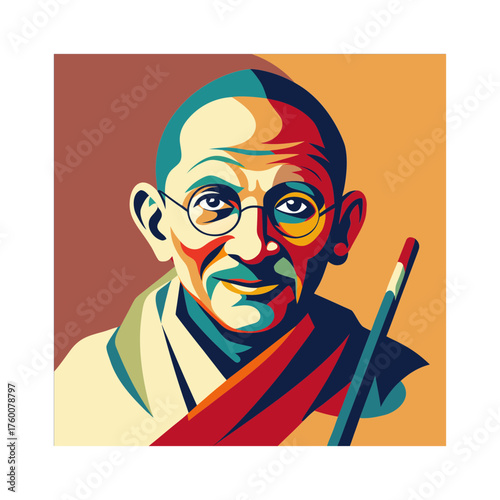 Gandhi  design of vector illustration