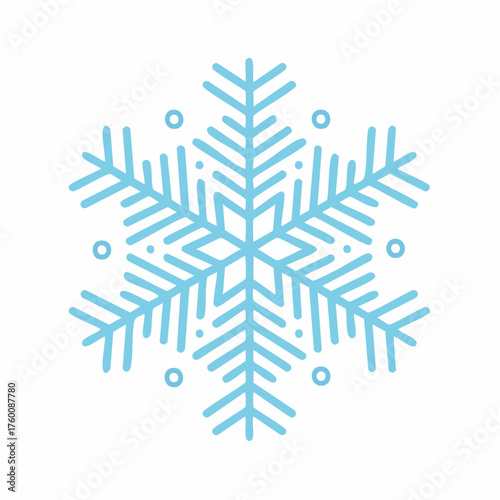 Icône vectorielle simple pour décoration hivernale