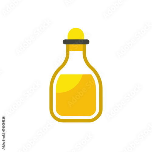 cooking oil bottle icon clipart vector on transparent background