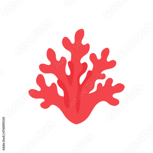 coral icon clipart vector on transparent background