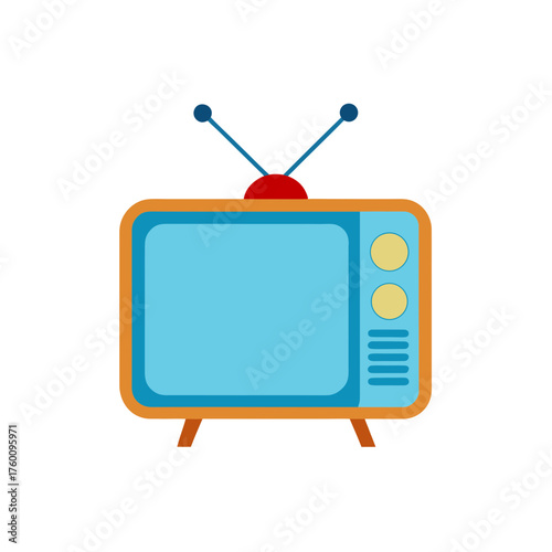 television icon clipart vector on transparent background