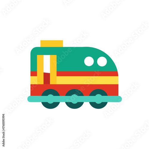 train icon clipart vector on transparent background