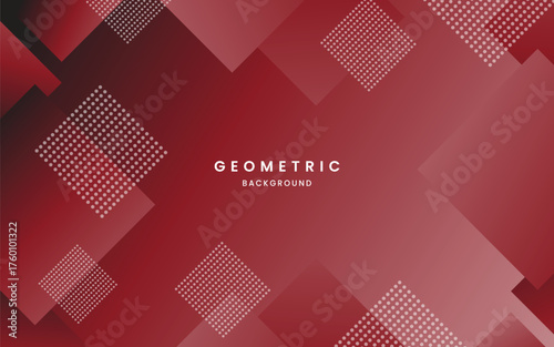 Abstract red background with triangles
