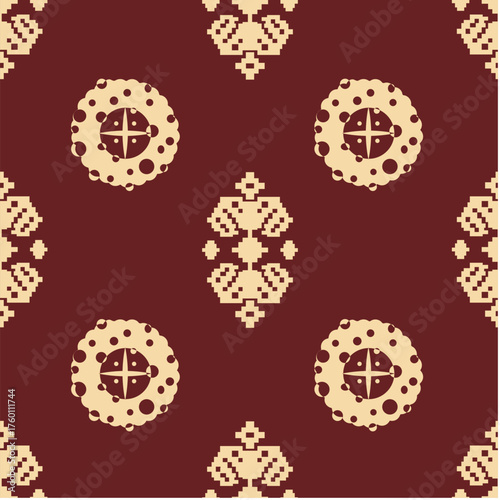 Seamless Pattern with plant and flower theme