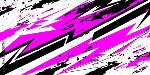 vector racing background design with a unique pattern, a combination of lines and bright colors such as pink and others with effects like stars