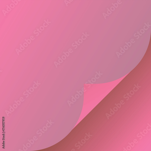 Trendy Page Curl Design with Pink Gradient Background to add visual interest to a wide variety of creative projects