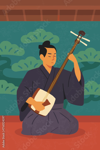 Shamisen in Japanese Theater