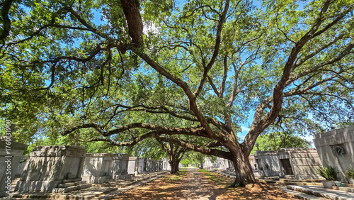 Metairie Cemetery in New Orleans, Louisiana on Memorial Day