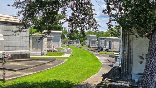 Metairie Cemetery in New Orleans, Louisiana on Memorial Day