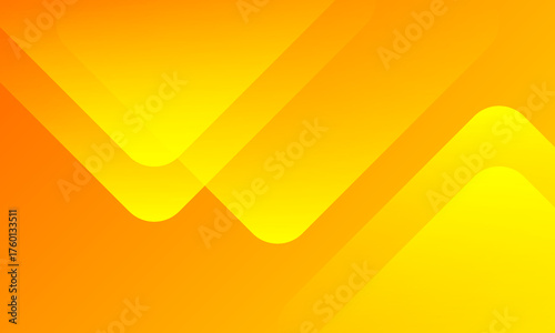 PrintAbstract orange and yellow geometric background. Dynamic shapes composition. Cool background design for posters. Vector