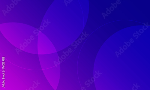 Minimal geometric background. Purple elements with fluid gradient. Dynamic shapes composition. Modern design