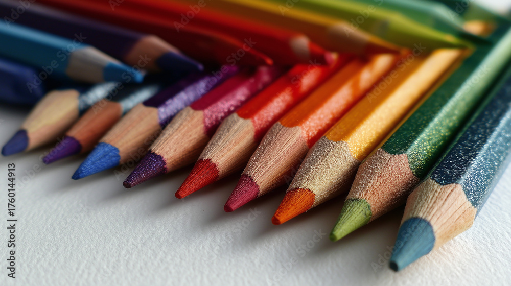 Fototapeta premium Vibrant Sketchpens Arrangement Representing Creativity and Artistic Expression