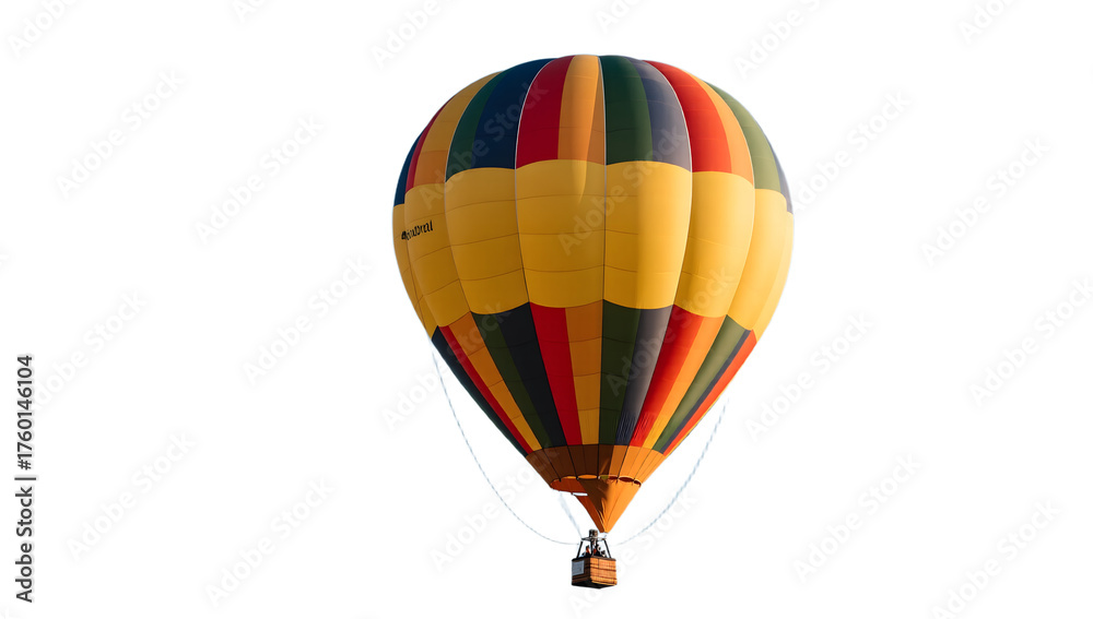 Fototapeta premium A hot air balloon isolated background